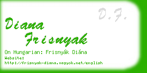 diana frisnyak business card